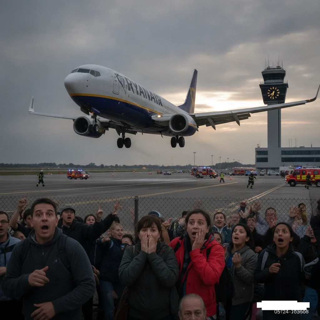 Avion Ryanair, la un pas de tragedie cu 177 pasageri, după refuz de aterizare