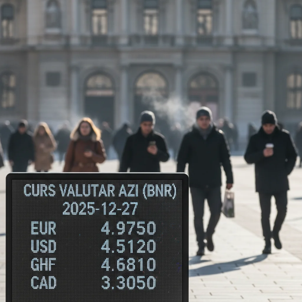 Curs valutar azi (BNR) – 2025-12-27