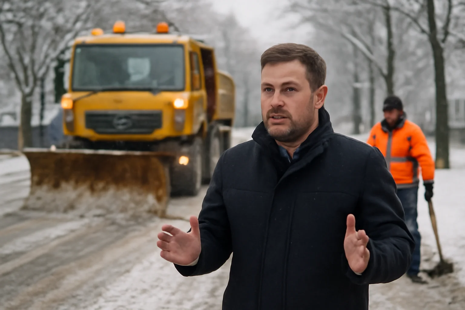 Deszăpezire intensificată la Ploiești și apel al primarului către șoferi, după ninsorile din noaptea de 17–18 februarie