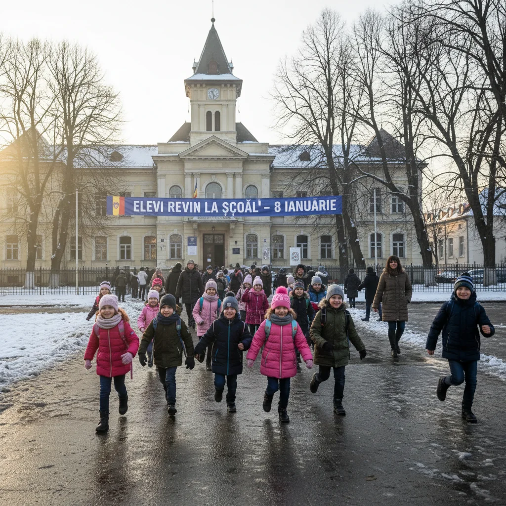Elevii se întorc la cursuri pe 8 ianuarie 2026 la Ploiești și în toată țara