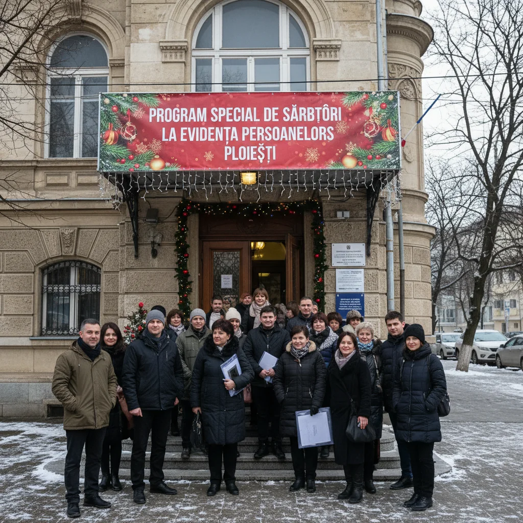 Program special de Sărbători la Evidența Persoanelor Ploiești anunțat pentru finalul lunii decembrie