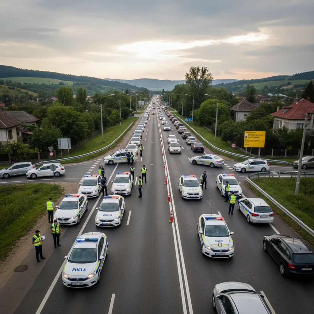 Razie rutieră extraordinară în Prahova pe drumurile DN1, DN1A și DN1B