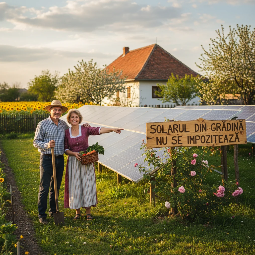 Solarul din grădină este scutit de impozit în localitatea ta