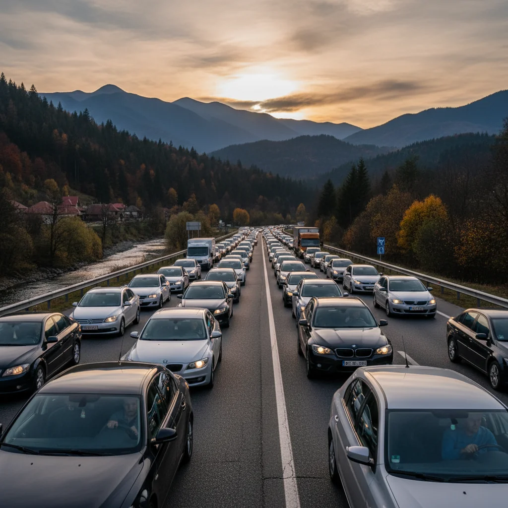 Trafic intens anunțat pe DN1 Brașov–București, prin Prahova, pe 4 ianuarie 2026