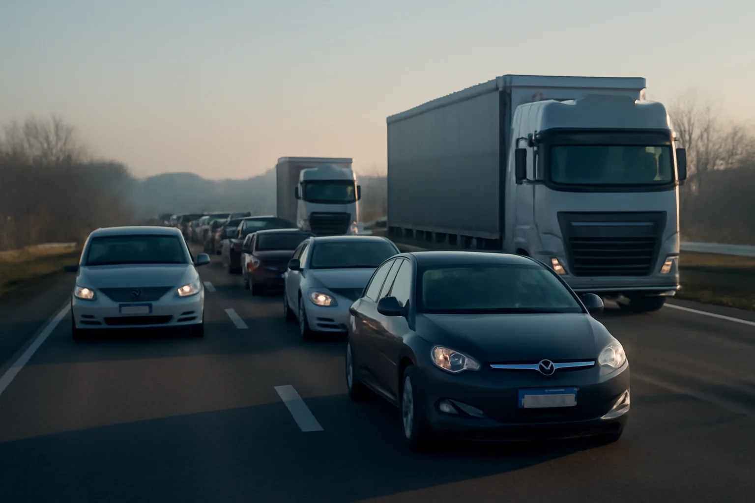 Trafic pe DN1 și A3 în zona Ploiești: carosabil umed, dar fără blocaje majore